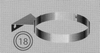 Beugel: economische muurbeugel, diameter 150/200 mm TWIN /p.stuk