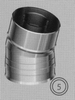Bocht 15 graden, diameter 150/200 mm TWIN /p.stuk