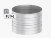 Aansluitmof beide zijden vrouwelijk, diameter 125 mm FU-TITAN/p.stuk
