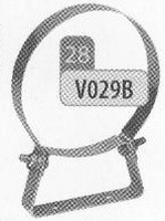 Beugel: muurbeugel (lichte uitvoering), diameter 230 mm  Ø230mm