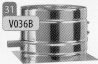 Vertrekplaat: aanzetplaat met condensafloop, diameter 230 mm  Ø230mm