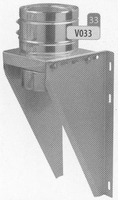 Steunend element voor wandafstandhouder, diameter 130 mm  DW/p.stuk