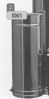 Profinorm dubbelwandig RVS RVS (isolatie 32mm)  DW/p.stuk
