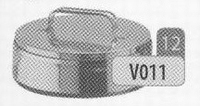 Dop: gesloten dop voor T-stuk, diameter 180 mm  Ø180mm