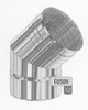 Bocht 45 graden, diameter 150 mm Ø150mm