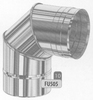 Bocht: 0-90 graden oriënteerbare bocht, diameter 150 mm Ø150mm