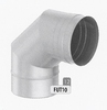 Bocht: bocht 90 graden, diameter 200 mm Ø200mm